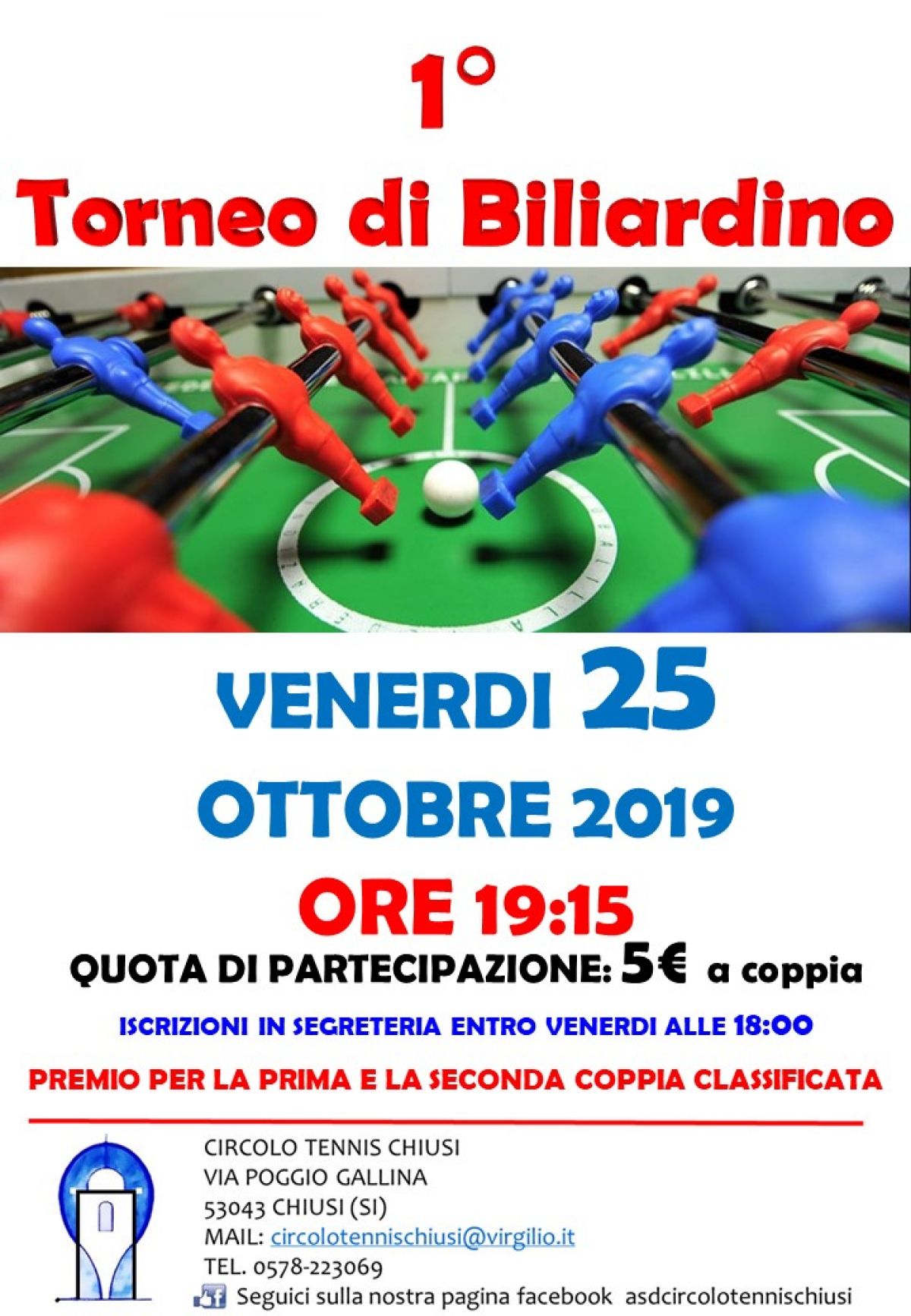 1° Torneo di Biliardino